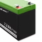 Qoltec karbantartásmentes LongLife AGM akkumulátor UPS-hez és biztonsági rendszerekhez – 12 V, 7,2 Ah