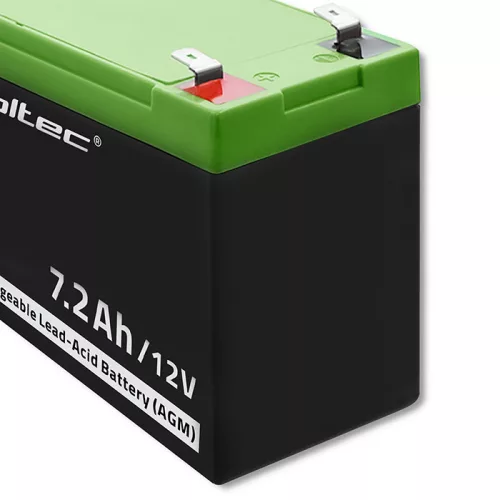 Qoltec karbantartásmentes LongLife AGM akkumulátor UPS-hez és biztonsági rendszerekhez – 12 V, 7,2 Ah