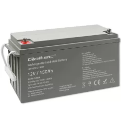 Qoltec AGM akkumulátor 12 V 150 Ah, VRLA, T16 (M8)