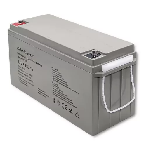 Qoltec AGM akkumulátor 12 V 150 Ah, VRLA, T16 (M8)