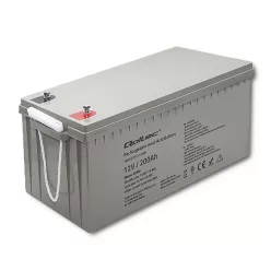   Qoltec AGM akkumulátor 12 V, 200 Ah, 54,1 kg – karbantartásmentes, LongLife