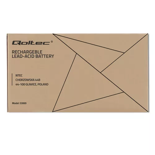 Qoltec AGM akkumulátor 12 V, 200 Ah, 54,1 kg – karbantartásmentes, LongLife