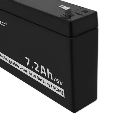 Qoltec AGM akkumulátor 6 V / 7,2 Ah, VRLA