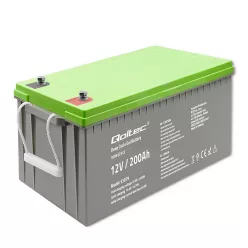 Qoltec Deep Cycle gélakkumulátor 12 V, 200 Ah, 62,5 kg