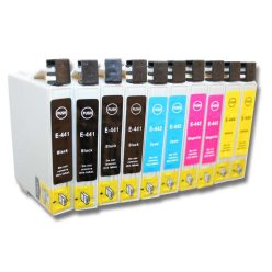 VHBW Epson-Stylus C64 Tintapatron - B/C/M/Y, 10x