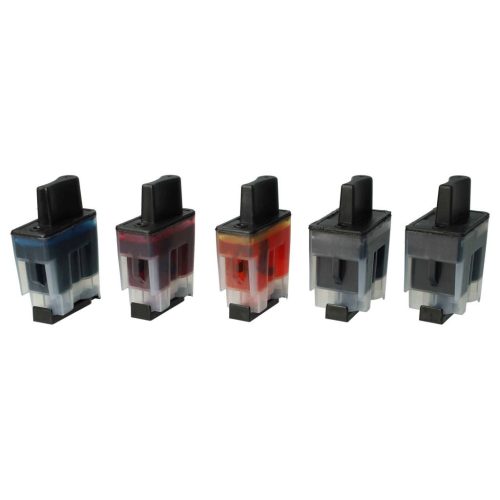 VHBW 5x Ink Cartridge Brother LC-900C, LC-900BK, LC-900M, LC-900Y - DCP-110 B/C/M/Y