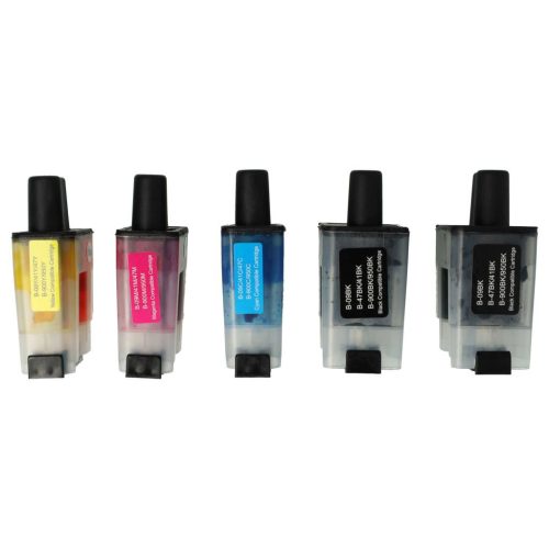 VHBW 5x Ink Cartridge Brother LC-900C, LC-900BK, LC-900M, LC-900Y - DCP-110 B/C/M/Y