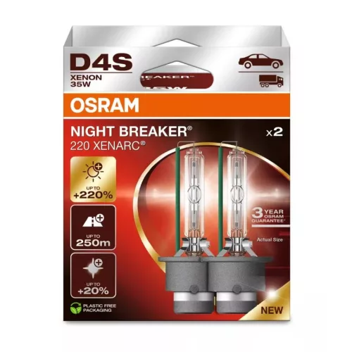 OSRAM XENARC NIGHT BREAKER 220 D4S 35 W, 2 db