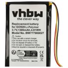 VHBW GPS Battery for TomTom - 1300 mAh 3.7 V Li-polymer