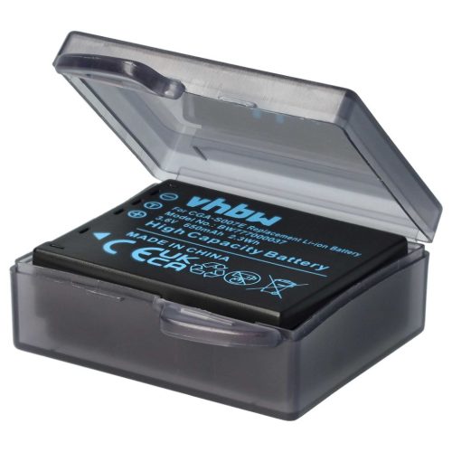 VHBW Panasonic CGA-S007A/B, CGA-S007E, CGA-S007, CGA-S007A/1B Akku - 650 mAh, 3,6 V, Li-Ion