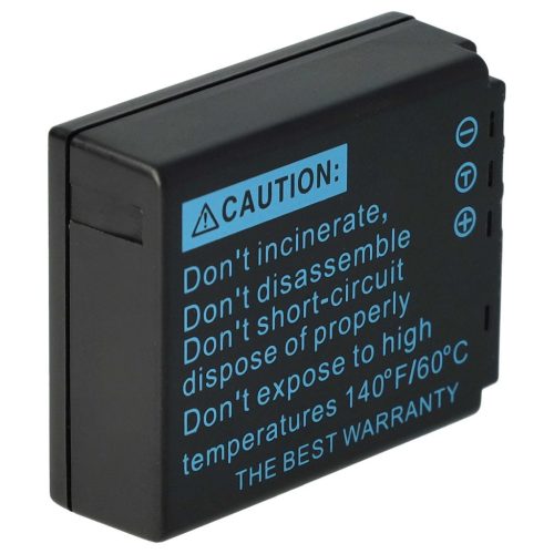 VHBW Panasonic CGA-S007A/B, CGA-S007E, CGA-S007, CGA-S007A/1B Akku - 650 mAh, 3,6 V, Li-Ion
