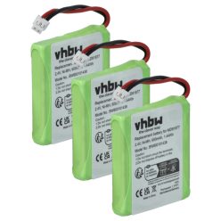   VHBW Telefon Akku GP0827, 5M702BMX, GP0748, GP0747, GP0735 - 600 mAh 2,4 V NiMH