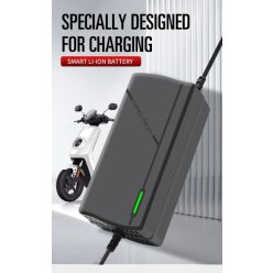   48V 2A Lithium-ion Akkumulátor Töltő - Intelligens Töltési Rendszer, 54,6V Kimenettel