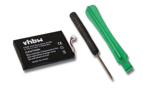 MP3-lejátszó akku Apple E225846, 616-0159-hez - 1100 mAh 3,7 V Li-Ion