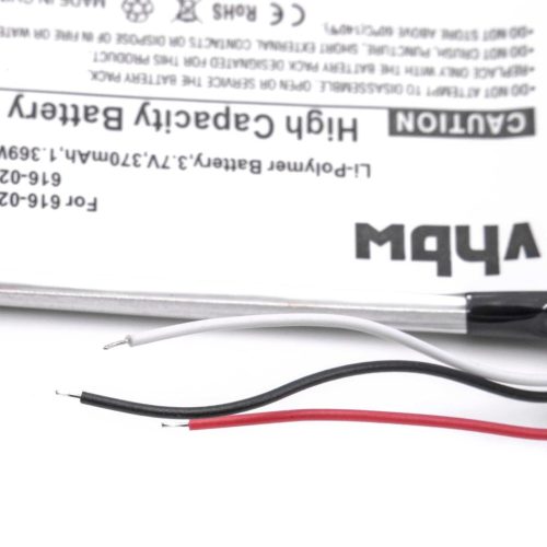 VHBW MP3 Player Battery Apple 616-0283, 616-0287, 616-0282, 616-0292 - 400 mAh 3.7 V Li-Polymer