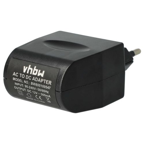VHBW Autós Adapter 12 V Autós Töltő - 220 V Hálózati Tápellátás - 500 mA