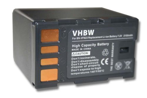 Videokamera akkumulátor JVC BN-VF823-hoz - 2100 mAh 7,2 V Li-Ion