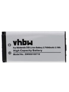   Nintendo TWL-001, C/TWL-A-BP, TWL-003, BOAMK01 - 840 mAh, 3,7 V akkumulátor