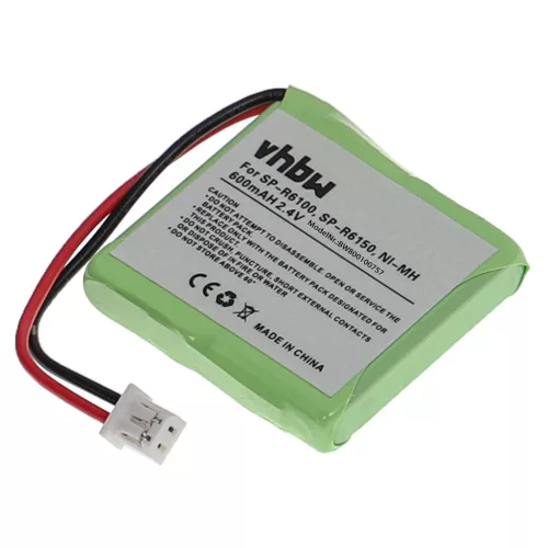 VHBW Vezetékes telefon akku GP5M2BMXZ, T304, E47H, GP0830, BC102168, CP25, 82H - 500 mAh 2,4 V NiMH