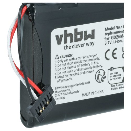 VHBW GPS Akku Falk CL653450APR 1S1P - 1200 mAh 3,7 V Li-Ion