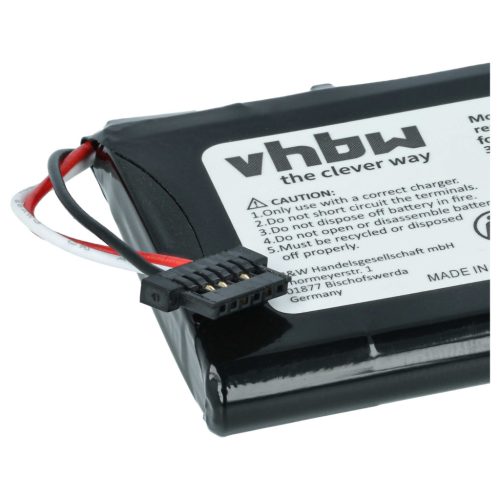 VHBW GPS Akku für Becker - 1200 mAh 3,7 V Li-Ion