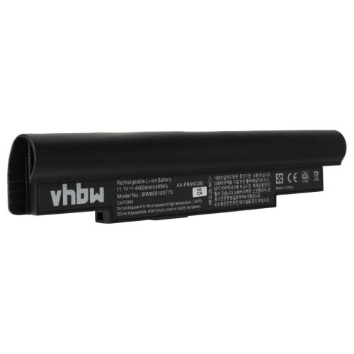 VHBW Notebook Battery Samsung AA-PB8NC6B, AA-PB8NC6M - 4400 mAh 11.1 V Li-Ion, black