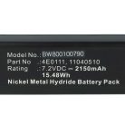 VHBW Akku Citizen PN-60, KC69801 - 2150 mAh, 7,2 V, NiMH