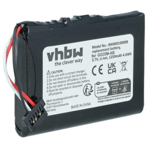 VHBW GPS Akku Navigon, Mitac, Pioneer, Medion - 1200 mAh 3,7 V Li-Ion