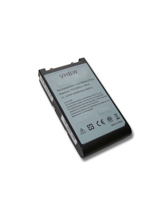 Notebook akkumulátor  PA3284U-1BRS, PA3284U-1BAS, PA3285U-1BAS - 4400 mAh 11,1 V Li-Ion, fekete