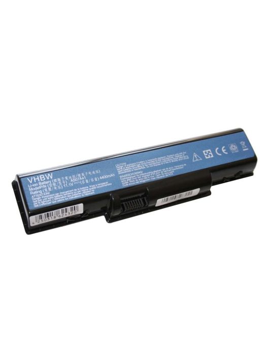 Notebook akkumulátor  Acer AS07A42, AS07A41, AS07A32, AS07A31 - 4400 mAh 11,1 V Li-Ion, fekete