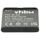VHBW Mobiltelefon akkumulátor  Nokia BL-6Q-hoz - 950 mAh 3,7 V Li-Ion