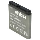 VHBW Mobiltelefon akkumulátor  Nokia BL-6Q-hoz - 950 mAh 3,7 V Li-Ion