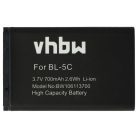 VHBW GPS Akku Garmin 010-10840-00, 361-00031-00 - 700 mAh 3,7 V Li-Ion