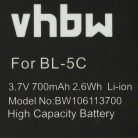 VHBW GPS Akku Garmin 010-10840-00, 361-00031-00 - 700 mAh 3,7 V Li-Ion