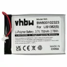 VHBW E-Book Battery LIS1382(J), 8704A41918, 1-756-769-11 - 750 mAh 3.7 V Li-polymer
