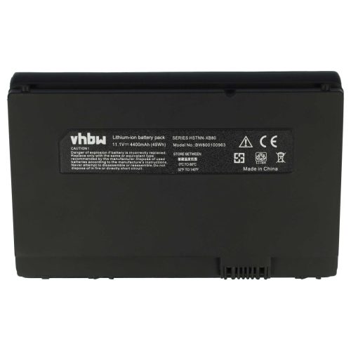VHBW Notebook Battery HP FZ441AA#UUF, 493529-371, HSTNN-157C - 4400 mAh 11.1 V Li-Ion, black