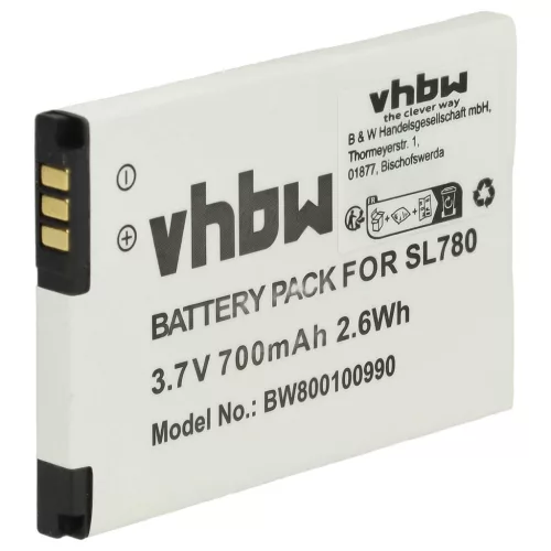VHBW Vezetékes telefon akku Siemens Gigaset 4250366817255, S30852-D2152-X1 - 700 mAh 3,7 V Li-Ion