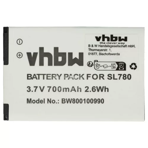 VHBW Vezetékes telefon akku Siemens Gigaset 4250366817255, S30852-D2152-X1 - 700 mAh 3,7 V Li-Ion