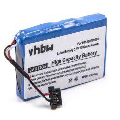   VHBW GPS Akku BP-LP1200/11-D0001 MX, BL-LP1230/11-D00001 U, 541380530005, 541380530006 - 1700 mAh 3,7 V Li-Ion