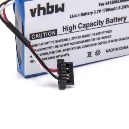 VHBW GPS Akku BP-LP1200/11-D0001 MX, BL-LP1230/11-D00001 U, 541380530005, 541380530006 - 1700 mAh 3,7 V Li-Ion