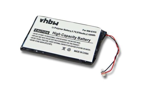 VHBW MP3 Player Battery for Sony NW-E435, NW-E435F, NWZ-E436, NWZ-E436F, NWZ-E436FBLK, NWZ-E436FBLU, NWZ-E436FPNK,