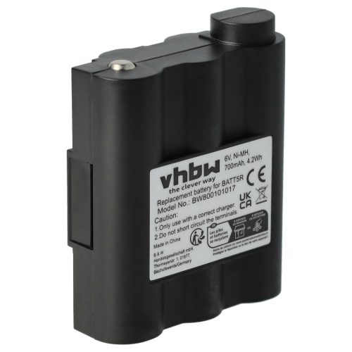 VHBW Radio Akku BATT5R, PB-ATL/G7 - 700 mAh 6 V NiMH