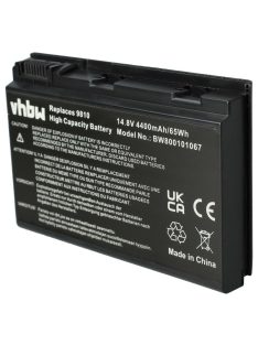   Notebook akkumulátor  Acer BATBL50L6, BATBL50L8H, BATBL50L8L - 4400 mAh 14,8 V Li-Ion, fekete