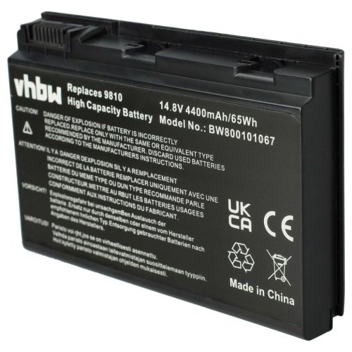 Notebook akkumulátor  Acer BATBL50L6, BATBL50L8H, BATBL50L8L - 4400 mAh 14,8 V Li-Ion, fekete