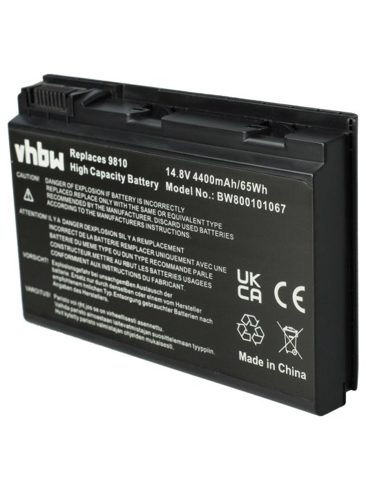 Notebook akkumulátor  Acer BATBL50L6, BATBL50L8H, BATBL50L8L - 4400 mAh 14,8 V Li-Ion, fekete