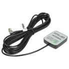 VHBW GPS Antenne für Falcom, Trimble, GlobalSat, CUBE Sat Nav usw. - Magnetfuß, 5 m, SMA Anschluss, schwarz