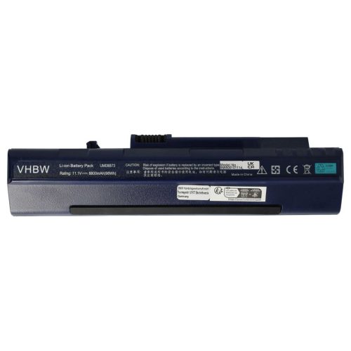 VHBW Notebook Battery Acer BT.00605.035, 34T2780F, BT.00607.039 - 8800 mAh 11.1 V Li-Ion, dark blue