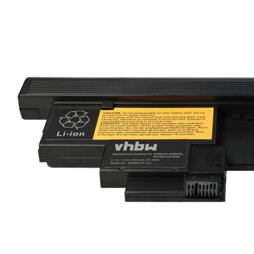 VHBW Tablet-Akku Lenovo 42T4565, 42T4564, 42T4658, 42T4657, 43R9256 - 4400 mAh 14,4 V Li-Ion