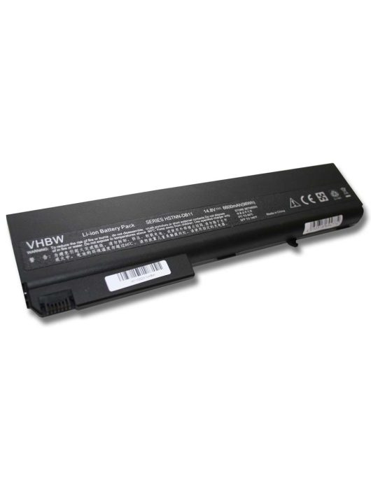 Notebook akkumulátor  HP 372771-001, 381374-001, 398876-001 - 6600 mAh 14,8 V Li-Ion, fekete