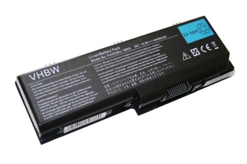 Notebook akkumulátor  Toshiba PA3536U-1BAS, PA3536U-1BRS - 4400 mAh 11,1 V Li-Ion, fekete
